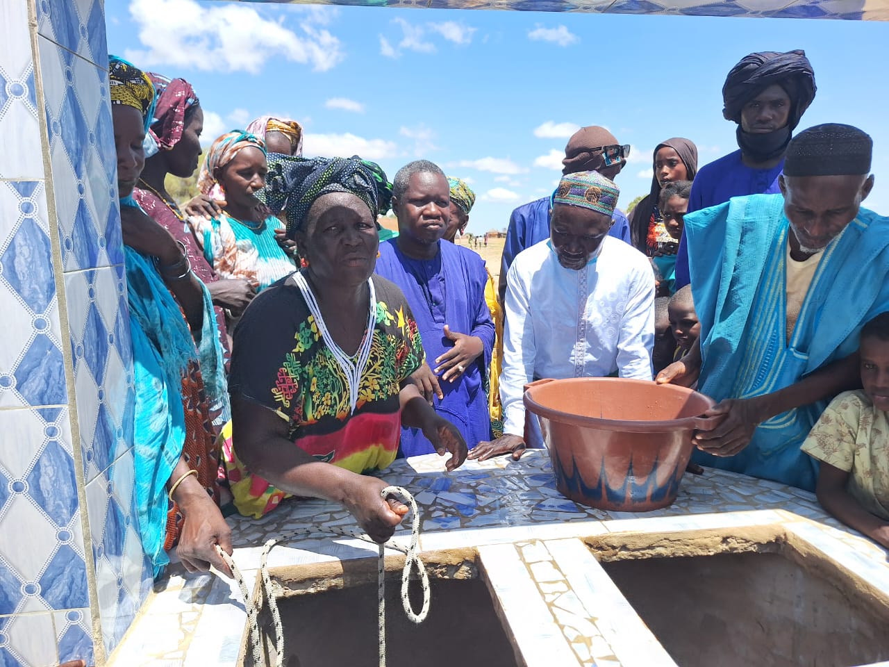 Réception du Puits de Wouro Alpha dans la commune de Mery